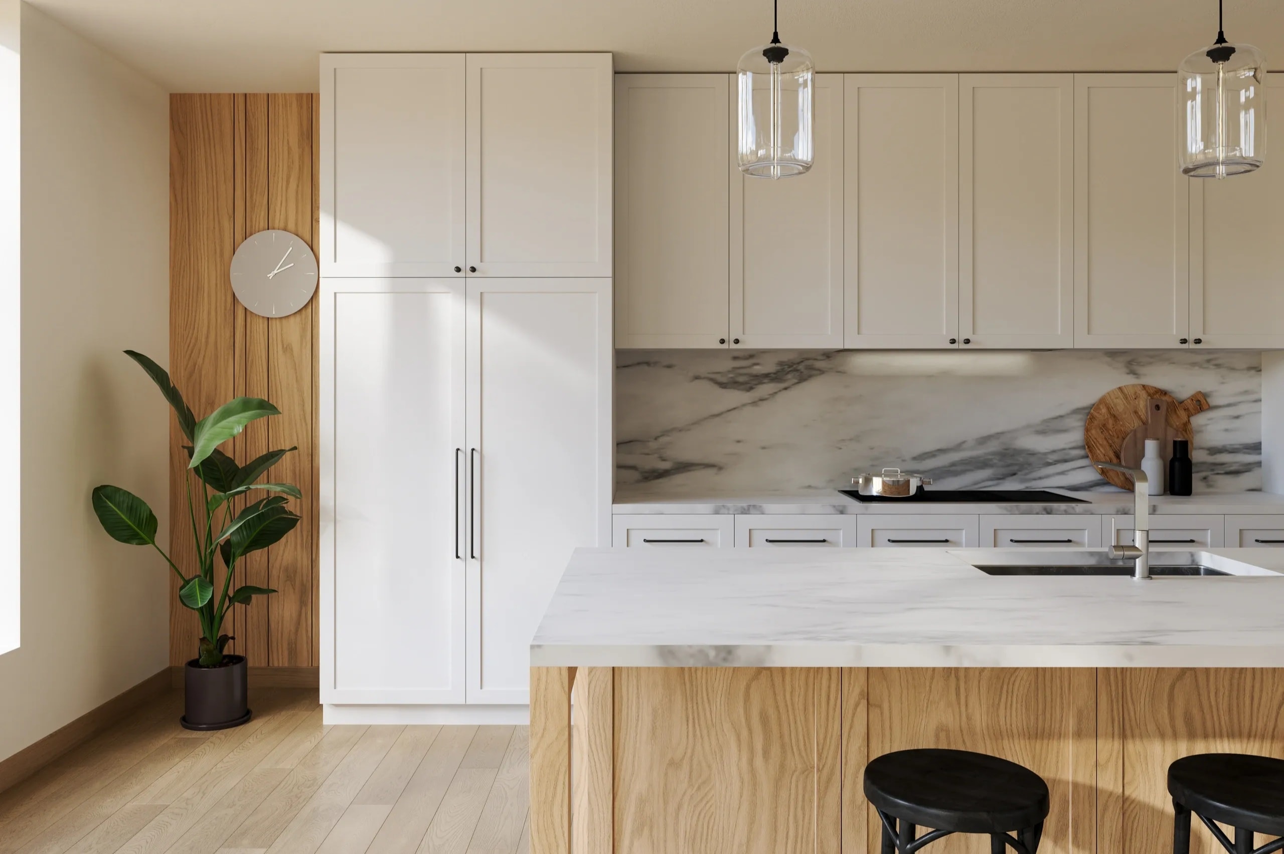 White Marble Kitchen