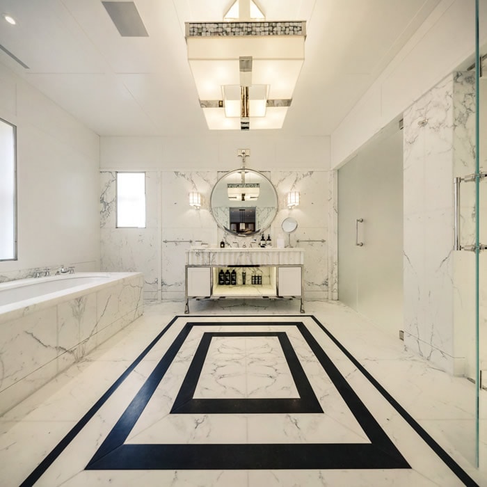 Marble bathroom