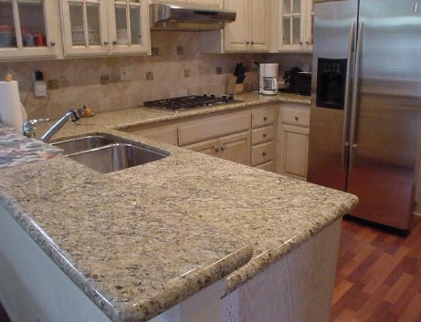 Marble kitchen countertop